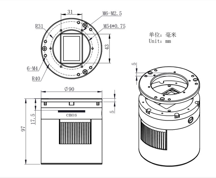 ZWO ASI 6200MC Pro - Farbe
