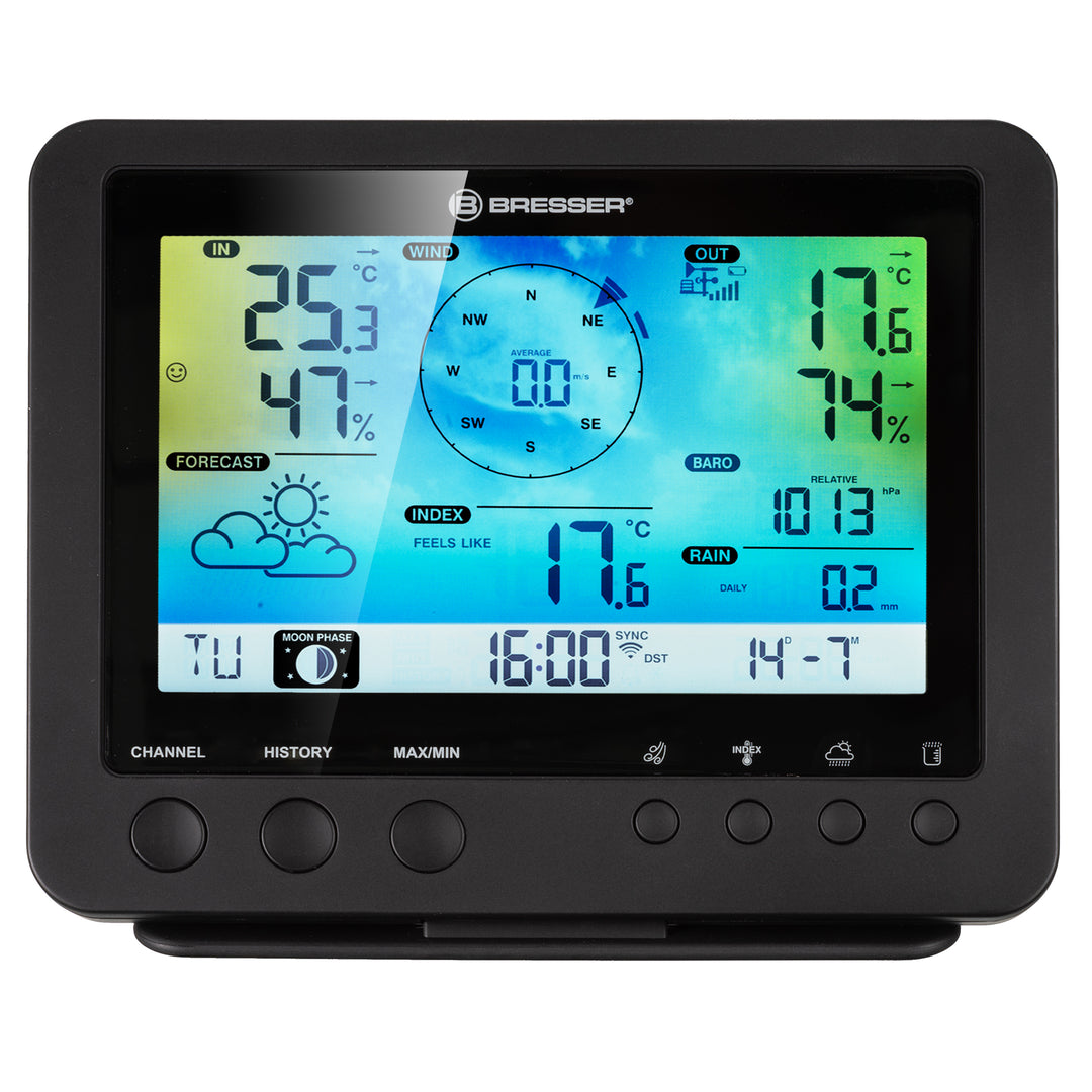 Bresser Farb-Wetterstation - (5-in-1-WLAN-Sensor)