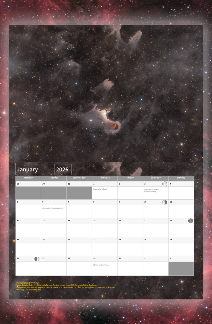 Astrofotografie-Club Irland – Kalender 2026