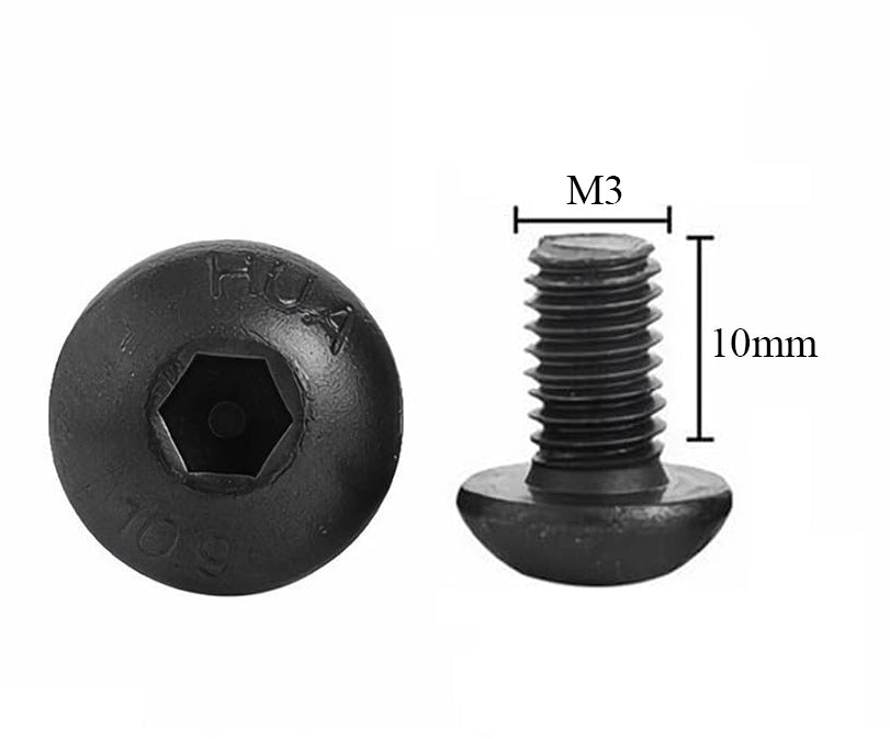 M3 x 10 mm Befestigungsschrauben – 3er-Pack