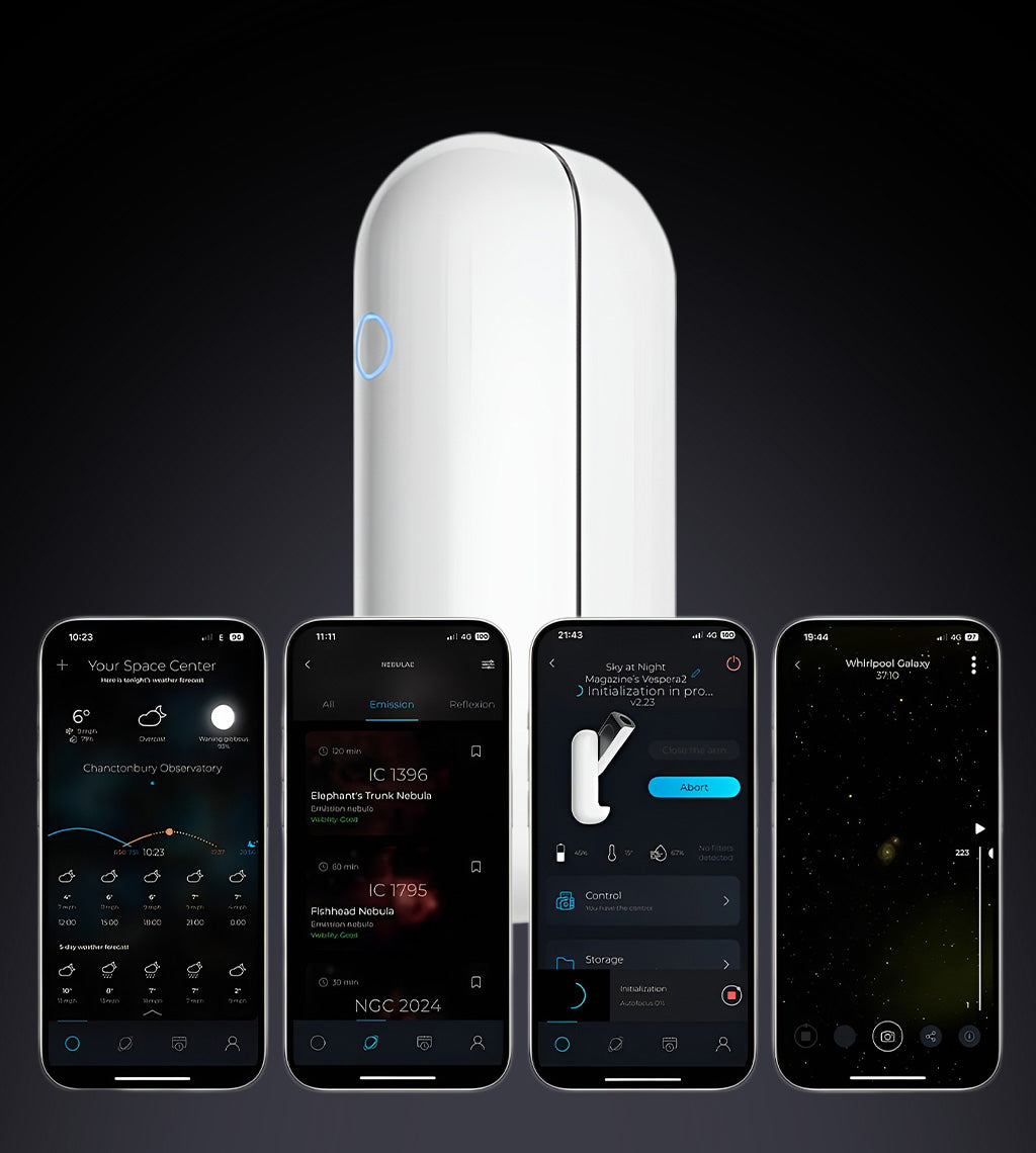 Vespera II Teleskop (+ Stativ aus hochfestem Kohlefaser)