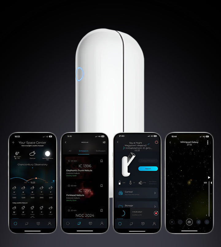 Vespera II Teleskop (+ Stativ aus hochfestem Kohlefaser)