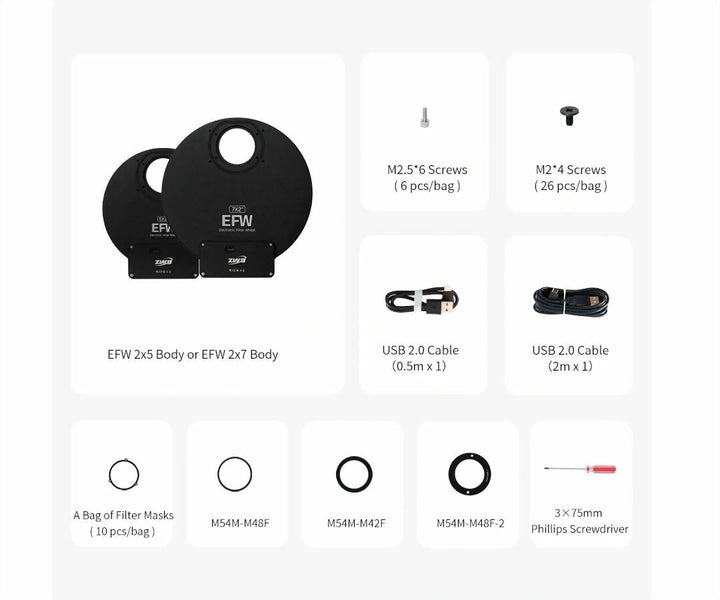 ZWO Motorisiertes Filterrad 5 x 2"