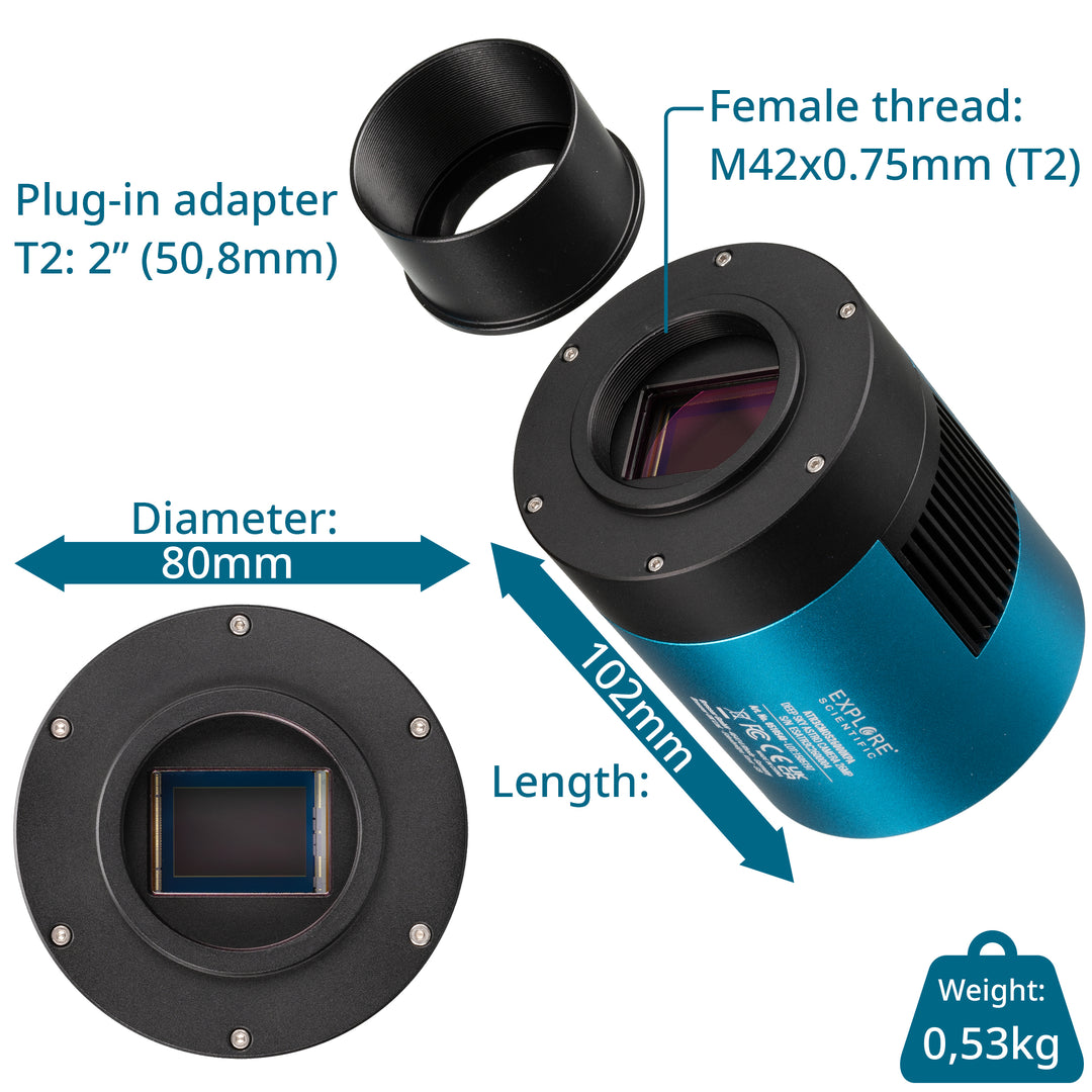 Explore Scientific Deep Sky 26MP Astrokamera - Farbe 
