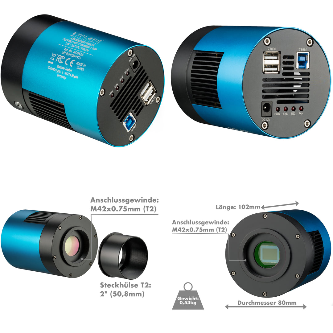 Explore Scientific Deep Sky 7,1 MP Astrokamera – Farbe